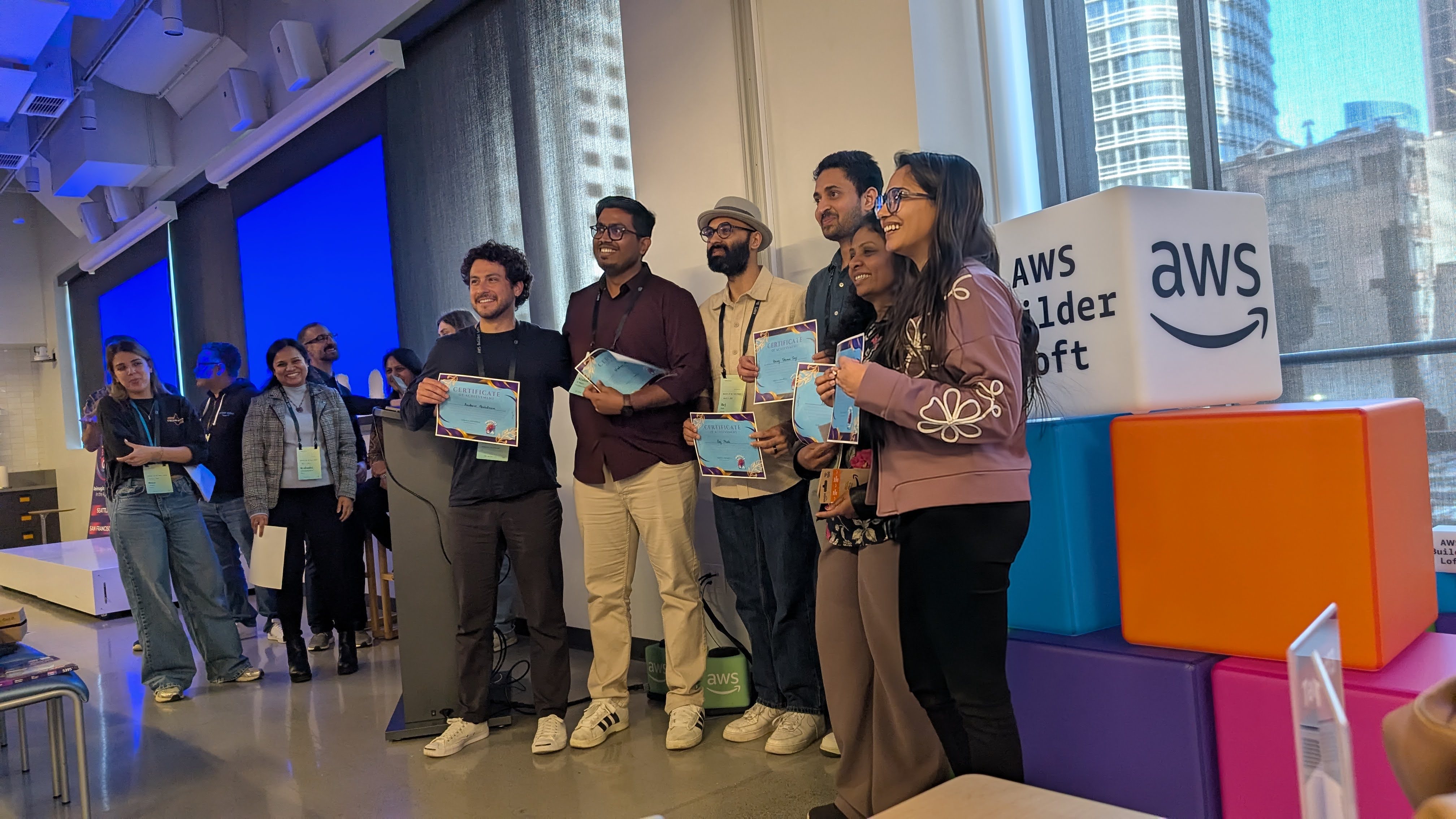 A photo from an AWS or EF event in San Francisco.